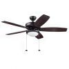 36 Inch Outdoor Ceiling Fans With Light Flush Mount (Photo 14 of 15)
