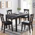 2024 Popular Faux Marble Finish Metal Contemporary Dining Tables