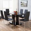 Black Gloss Dining Sets (Photo 7 of 25)