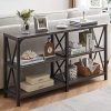 Metal And Oak Console Tables (Photo 14 of 15)
