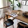 Rustic Mid-Century Modern 6-Seating Dining Tables In White And Natural Wood (Photo 21 of 25)