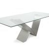 Glass And Stainless Steel Dining Tables (Photo 12 of 25)