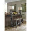 Pecan Brown Triangular Console Tables (Photo 15 of 15)