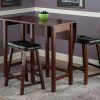 Bettencourt 3 Piece Counter Height Solid Wood Dining Sets (Photo 1 of 25)