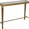 Silver Leaf Rectangle Console Tables (Photo 6 of 15)