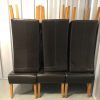 Dark Brown Leather Dining Chairs (Photo 23 of 25)