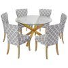 Round Glass Dining Tables With Oak Legs (Photo 24 of 25)