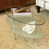 Tempered Glass Oval Side Tables (Photo 11 of 15)