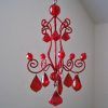 Small Red Chandelier (Photo 3 of 15)