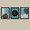 Turquoise And Black Wall Art (Photo 7 of 15)