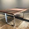 Walnut Finish Live Edge Wood Contemporary Dining Tables (Photo 13 of 25)