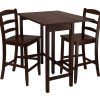 Winsome 3 Piece Counter Height Dining Sets (Photo 12 of 25)