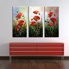 3 Piece Floral Canvas Wall Art (Photo 9 of 15)