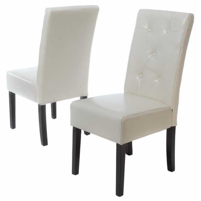 The 25 Best Collection of Ivory Leather Dining Chairs