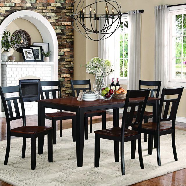 25 The Best Caden 7 Piece Dining Sets with Upholstered Side Chair