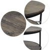 Metal Legs And Oak Top Round Console Tables (Photo 15 of 15)