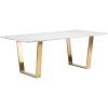 Dining Tables With Brushed Gold Stainless Finish (Photo 7 of 25)