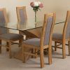 Oak And Glass Dining Tables And Chairs (Photo 7 of 25)