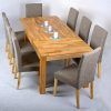 Oak Dining Tables And Fabric Chairs (Photo 1 of 25)