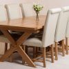 Oak Dining Tables And Fabric Chairs (Photo 14 of 25)