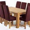 Oak Dining Tables And Fabric Chairs (Photo 7 of 25)