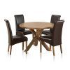 Oak Dining Tables And Leather Chairs (Photo 20 of 25)