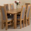 Oak Fabric Dining Chairs (Photo 12 of 25)