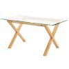 Oak Glass Top Dining Tables (Photo 11 of 25)
