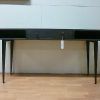 Oak Wood And Metal Legs Console Tables (Photo 2 of 15)