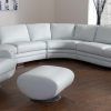 White Leather Corner Sofas (Photo 9 of 15)