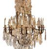 Antique Brass Crystal Chandeliers (Photo 7 of 15)