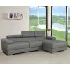 Element Left-Side Chaise Sectional Sofas In Dark Gray Linen And Walnut Legs (Photo 19 of 25)