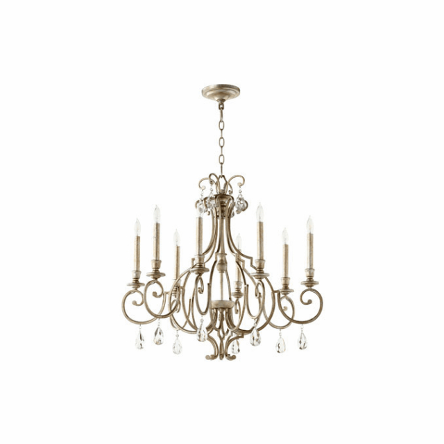 The Best Ornament Aged Silver Chandeliers