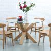Round Glass And Oak Dining Tables (Photo 6 of 25)