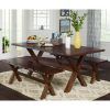 Falmer 3 Piece Solid Wood Dining Sets (Photo 7 of 25)