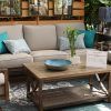 Outdoor Couch Cushions, Throw Pillows And Slat Coffee Table (Photo 14 of 15)