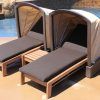 Chaise Lounge Chair With Canopy (Photo 1 of 15)