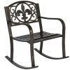 Outdoor Patio Metal Rocking Chairs (Photo 8 of 15)