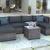Outdoor Rattan Sectional Sofas With Coffee Table (Photo 6 of 15)
