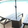 Patio Umbrella Stand Side Tables (Photo 9 of 15)