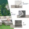 Outdoor Couch Cushions, Throw Pillows And Slat Coffee Table (Photo 7 of 15)