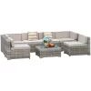 Balcony Furniture Set With Beige Cushions (Photo 13 of 15)