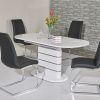 Oval White High Gloss Dining Tables (Photo 1 of 25)
