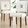 White Leather Dining Room Chairs (Photo 6 of 25)