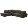 2Pc Connel Modern Chaise Sectional Sofas Black (Photo 24 of 25)