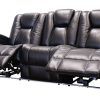 Panther Fire Leather Dual Power Reclining Sofas (Photo 6 of 15)