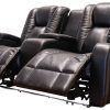 Panther Fire Leather Dual Power Reclining Sofas (Photo 11 of 15)