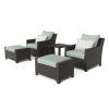 Patio Conversation Sets With Ottoman (Photo 3 of 15)