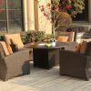 Patio Conversation Sets With Propane Fire Pit (Photo 10 of 15)