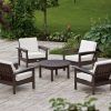 Patio Conversation Sets Without Cushions (Photo 3 of 15)